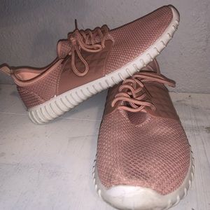 Pink sneakers